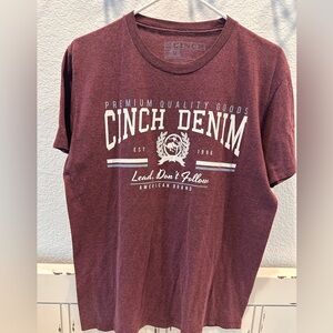 Cinch Men's Maroon T-Shirt